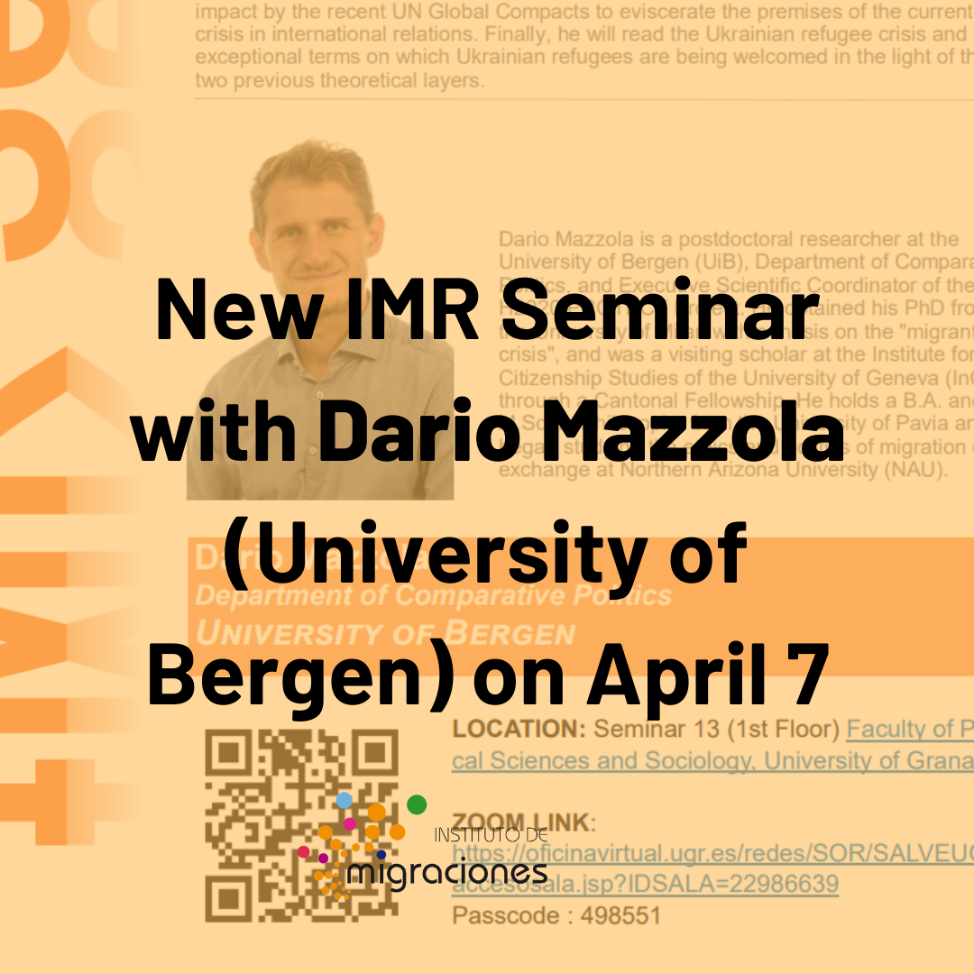 New IMR Seminar with Dario Mazzola (University of Bergen) on April 7