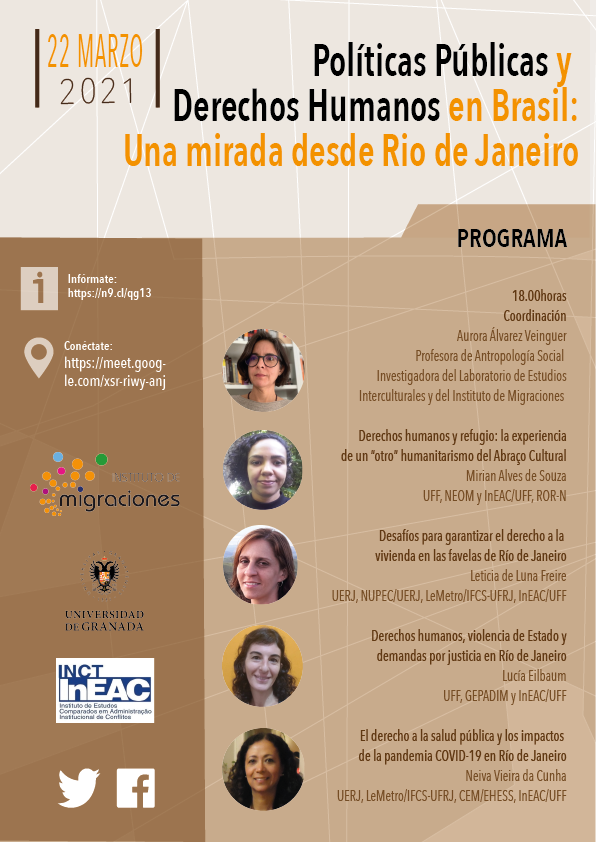 Cartel "Políticas Públicas y Derechos Humanos en Brasil: Una mirada desde Rio de Janeiro"