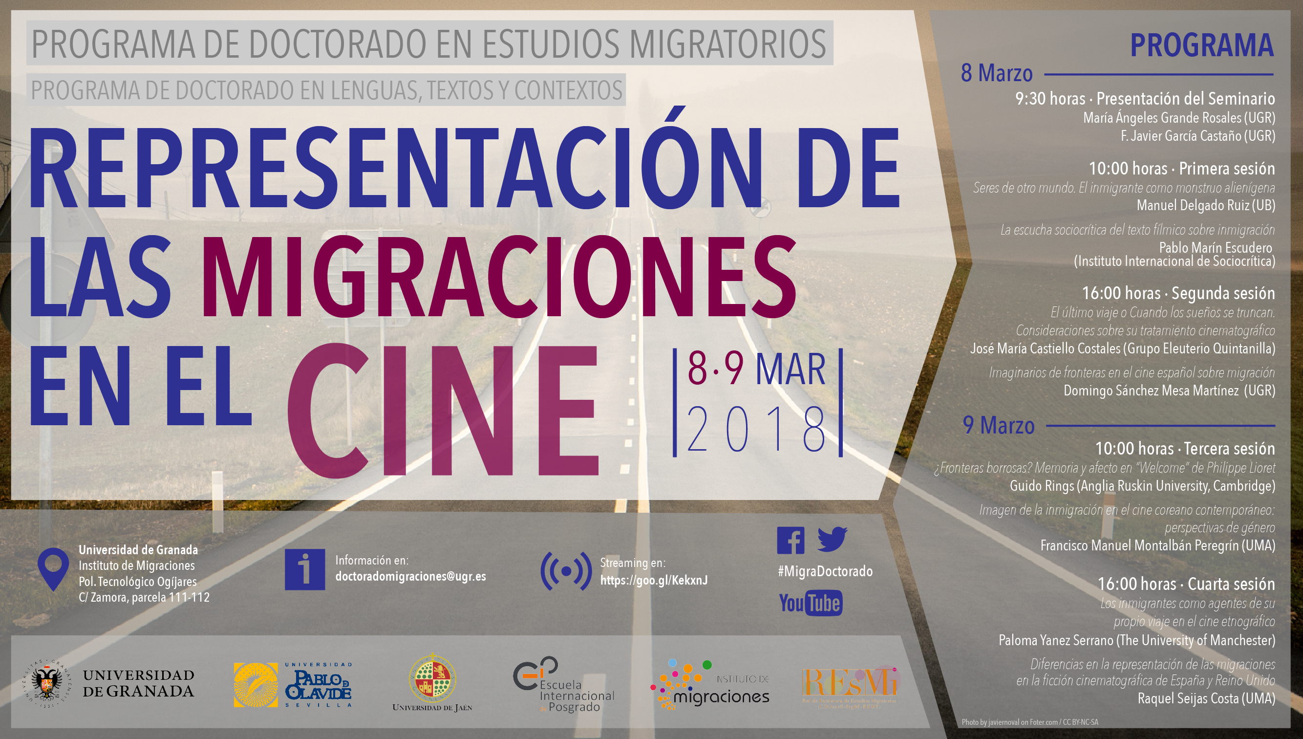 Cartel "Representación de las Migraciones en el Cine"