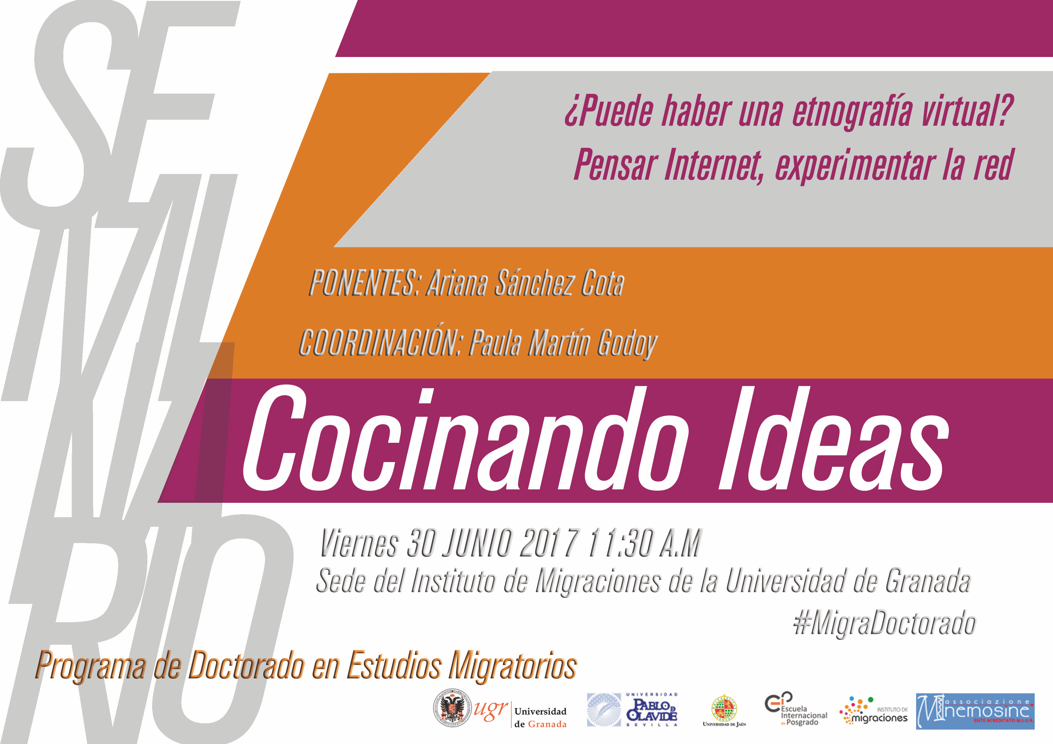 Cartel "Cocinando Ideas XVII"